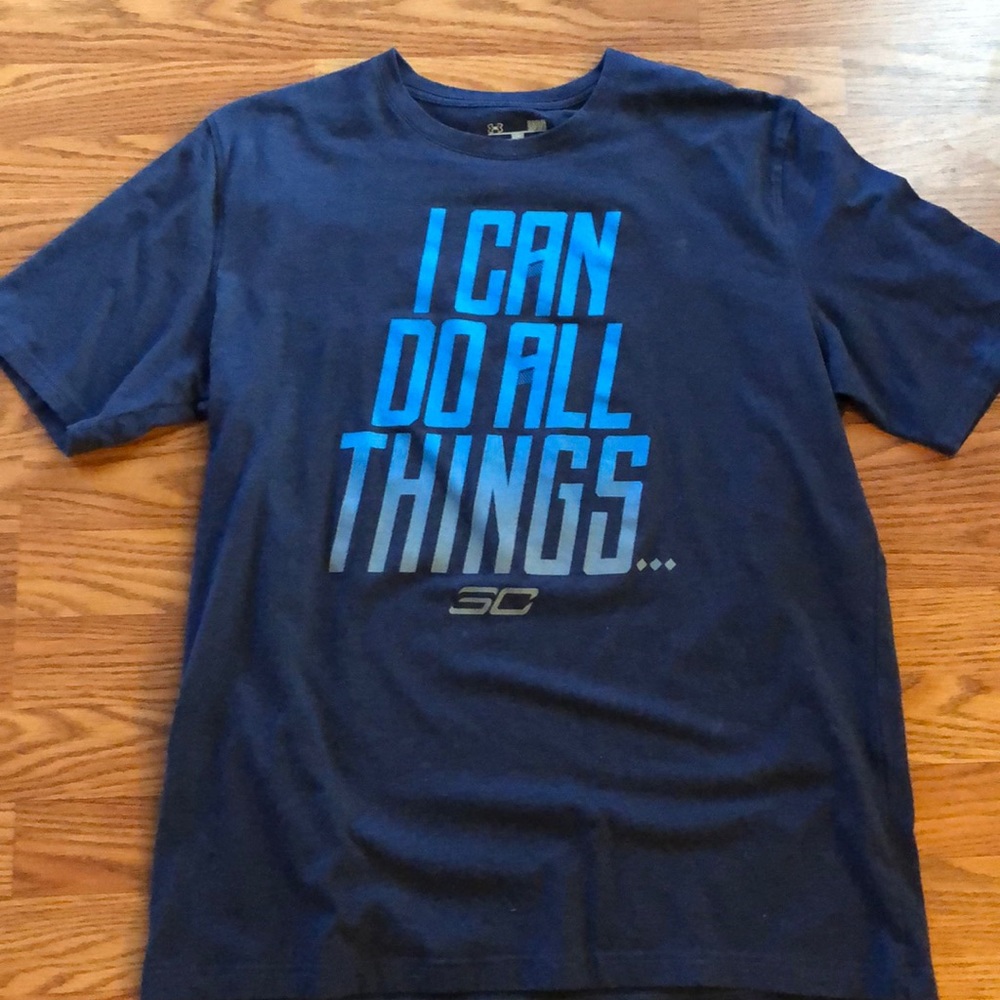Steph Curry Navy Athletic Tee